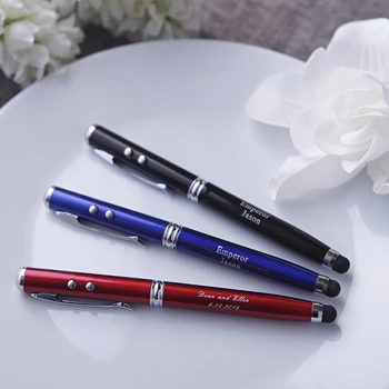 

Personalized Metal Roller Pen with Laser Light Wedding Bridal Shower Party gift favour present
