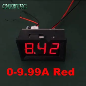 

10pcs/lot Three digital 0.56" LED tube DC 0 to 9.99A Red Panel Meter Digital Current Ammeter 00030014