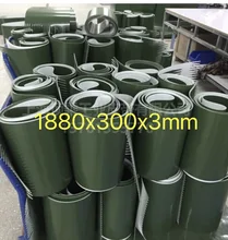 (Customized Size) Perimeter:1880mm Width:300mm Thickness:3mm Industrial transmission line belt conveyor PVC belt customized heat resistant pvc treadmill conveyor belt supplier