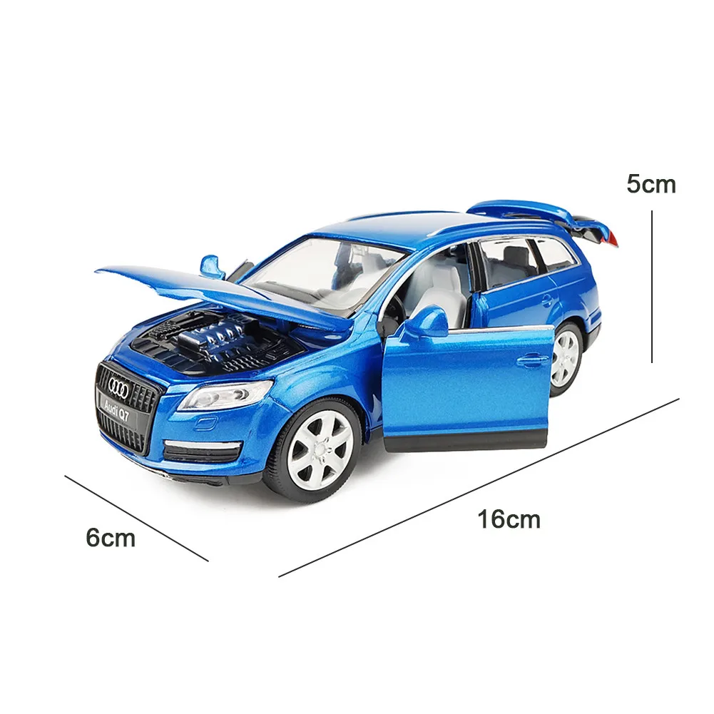 Мини Audi Q7 1:32 Сплав Модель 3 цвета Акустооптическая Тяговая игрушка автомобиль подарок для детей