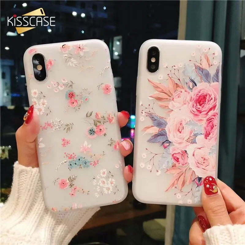 KISSCASE 3D Girly чехол для телефона iPhone 6s 8 7 XS Max силиконовый 6S Чехол Plus XR Capa | Мобильные