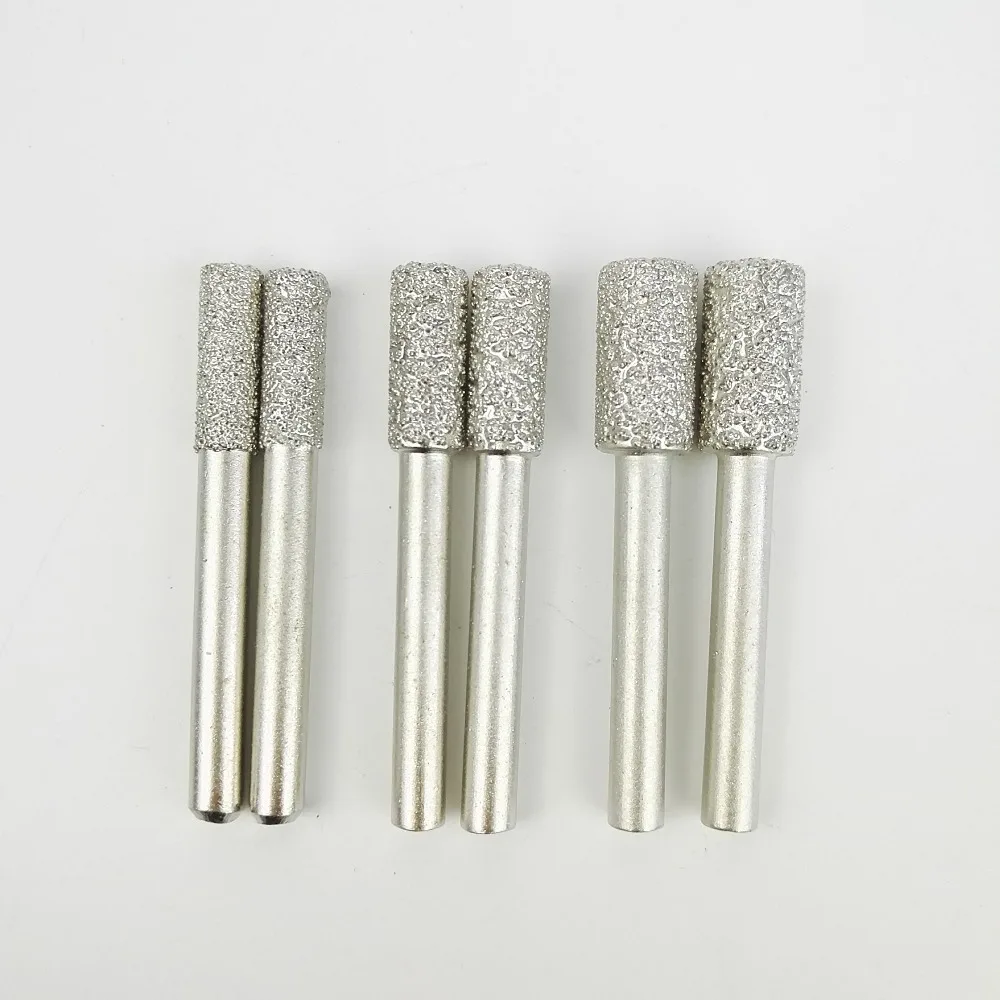 

DIATOOL 6 шт. #1/2/3 алмазные шлифовальные сверла с вакуумной пайкой вращающийся инструмент для камня бетонного цилиндра с плоским концом