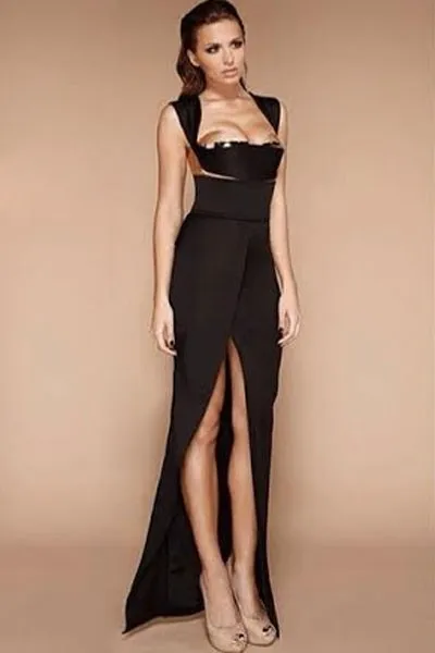 Black-Long-Evening-Dress-with-Thigh-High-Slit-LC6647-2