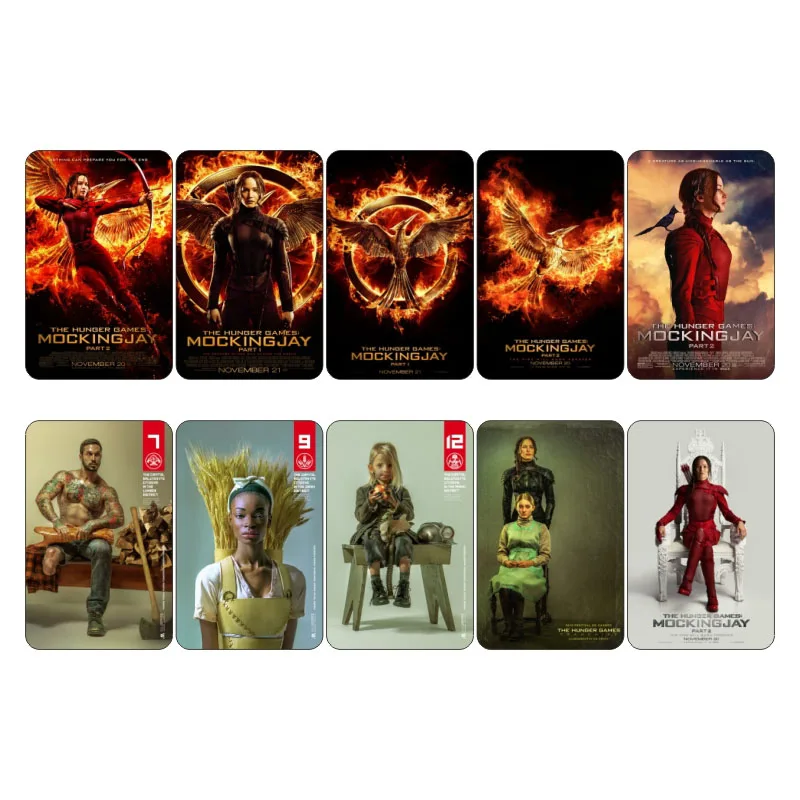 

The Hunger Games Mockingjay Movie Collectible Planner Scrapbooking Sticker Card Mini Poster Decor Credit Bus ID Card Stickers