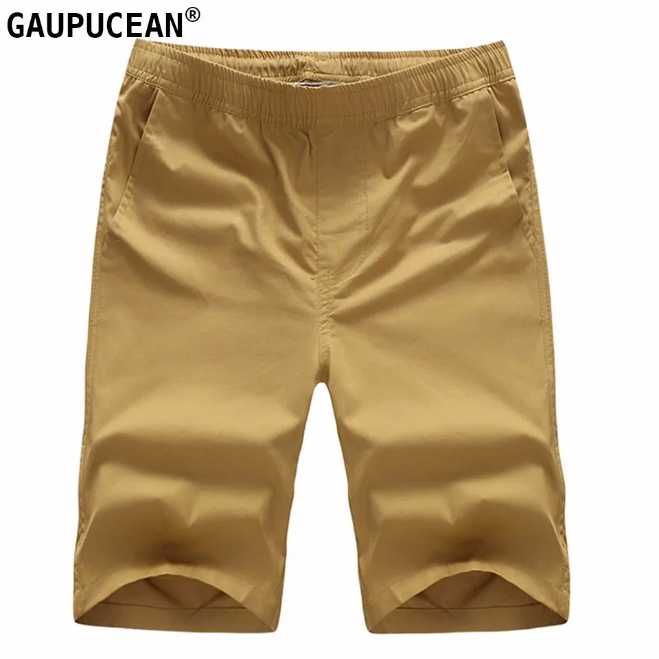 

Cotton Man Short Pants Solid Basic Summer Male Casual Pocket Straight White Black Red Orange Khaki Navy Blue Orange Men Shorts