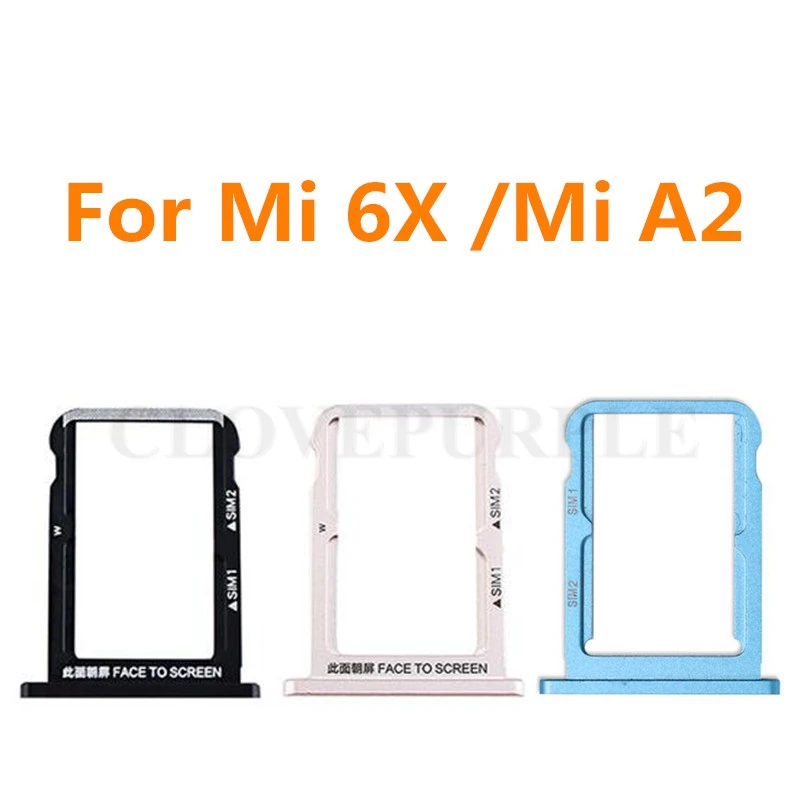 Держатель для SIM-карты Xiaomi 6X / Mi A2 лоток держателя Micro SD-карты адаптер Mi6X MiA2 10 шт. |
