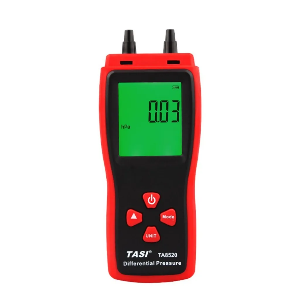 

TA8520 Handheld Digital Pressure Meter Electronic Differential Pressure Gauge Precision Pressure Table