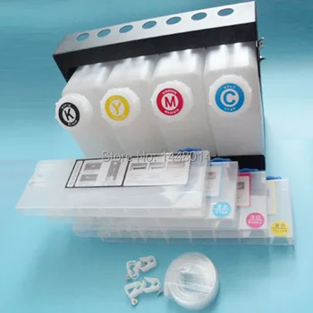 

Large format printer spare parts Mutoh Mimaki Roland bulk ink system 4+4 (4 cartridge + 4 bottles )