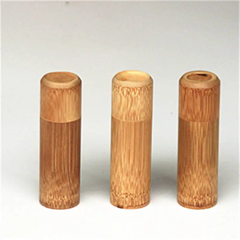

1 Piece 3.5*12 cm Eco-friendly Bamboo Tea Caddies Green Black Tea Box Outdoor Travel Use Cotton Swab Toothpick Storage Organizer