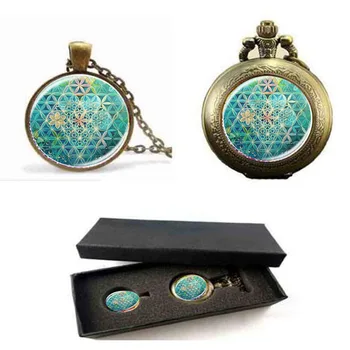 

2017 Flower Of Life Art Photo zen Pendant Necklace charms Glass Cabochon Necklace Yoga Jewelry Lucky Amulet