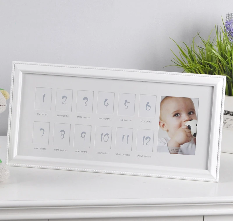 Ma Premiere Annee 12 Mois Nouveau Ne Dural Facon Decorative Cadre Photo Aliexpress