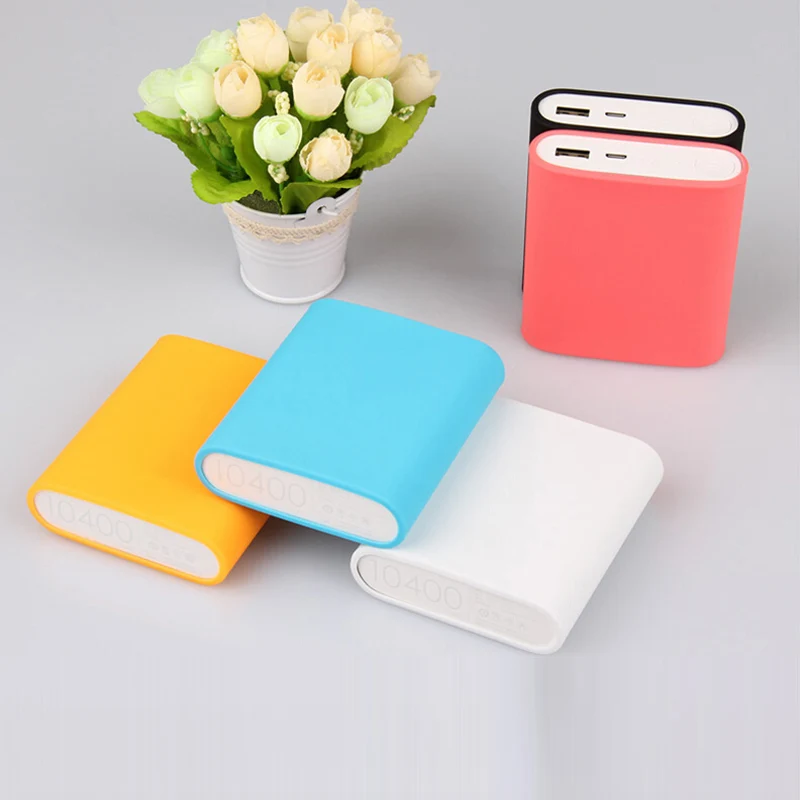 Мягкий силиконовый чехол для Xiaomi блок питания на 5000 10400 16000 20000 10000 мА/ч два USB