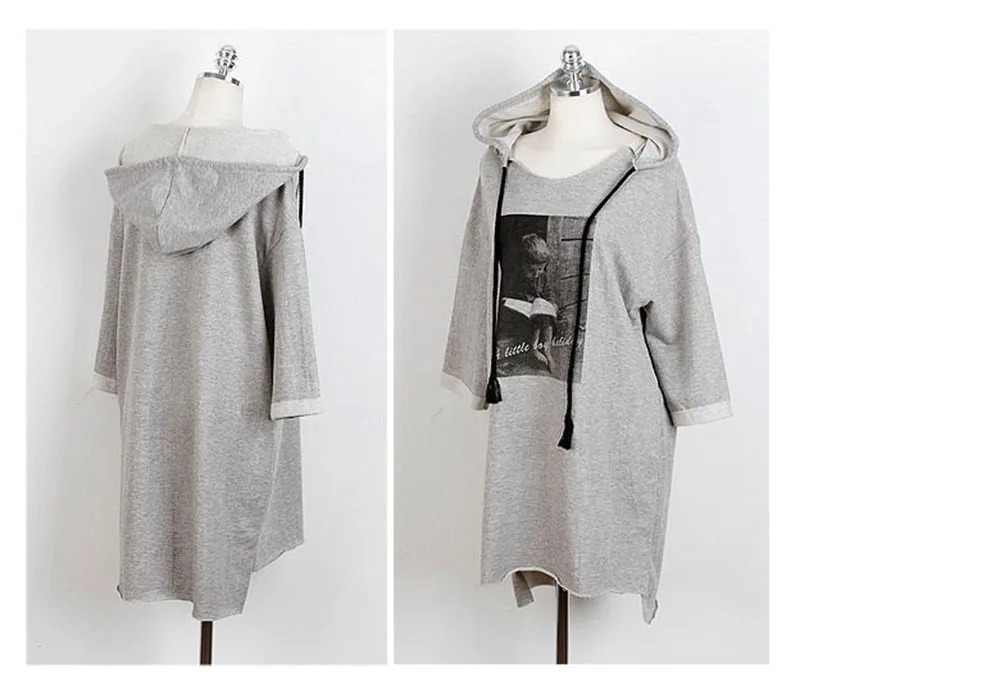 Women Coat Plus Size Pullover Casual Spring Autumn Summer Sweatshirt Print Loose Hoodies Sweatshirt Long Style Lady Clothes Women Coat Plus Size Pullover Casual Spring Autumn Summer Sweatshirt Print Loose Hoodies Sweatshirt Long Style Lady Clothes