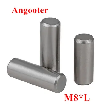 

50pcs M8 GB119 SUS304 Stainless Steel Dowel Pins Round Cylinder Parallel Pin Dia 8mm locating pin M8*10/12/16/20/25/30mm