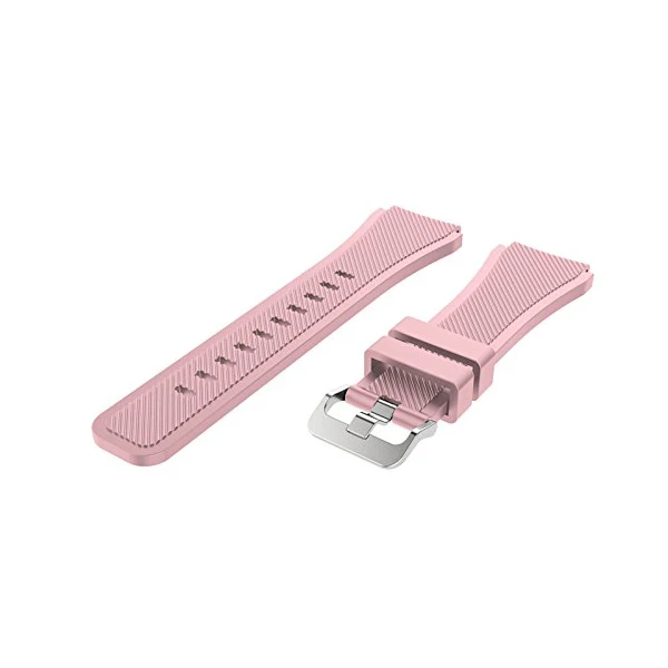 Силиконовый ремешок для часов, металлический ремешок для Xiaomi Huami Amazfit Pace, цветной сменный браслет на запястье для Amazfit Strato, спортивные часы 2 - Цвет ремешка: Розовый