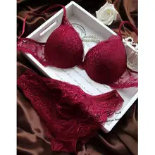 nes fashion foreign full lace women underwear push up bra set sexy brassiere gather show font