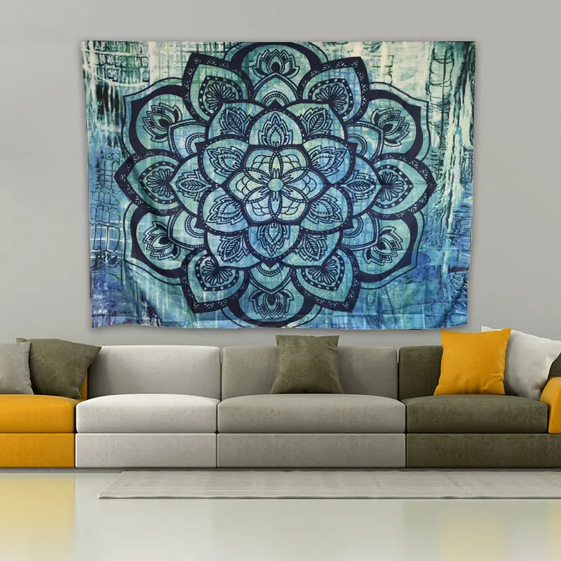 Indian Bohemian Mandala Tapestry Wallpaper Hanging Sandy Beach Throwing Carpet Camping Tent Travel Yoga Mattress Mandala