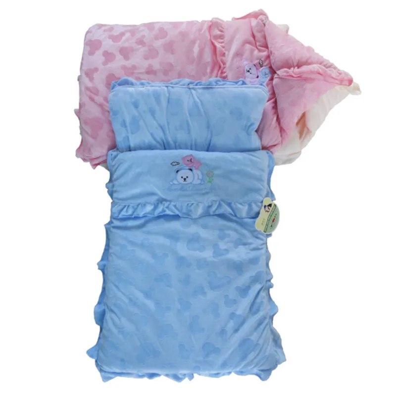 

Thicken Baby Infant Soft Cotton Sleeping Bag Winter Autumn Envelope For Newborn Baby Bedding Kids Blanket Anti-kick Quilt