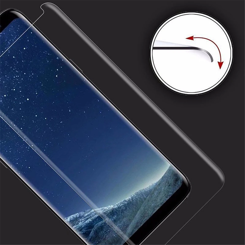 9 H 5D изогнутые закаленное Стекло пленка для Samsung Galaxy S8 S9 плюс Экран