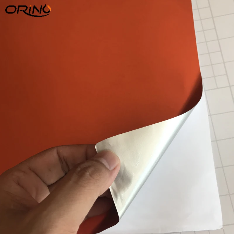 Orange Matte Metallic Vinyl Film Wrap-2