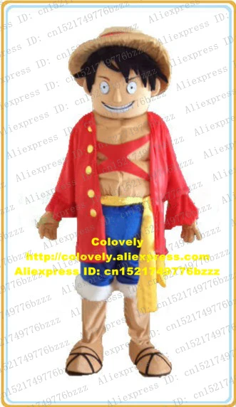 Brave Yellow Monkey D Luffy One Piece Boy Young Man Lad Mascot Costume Cartoon Character Brown Hat Short Black Hairs No 5749 Fs Fs Fs Hair Aliexpress