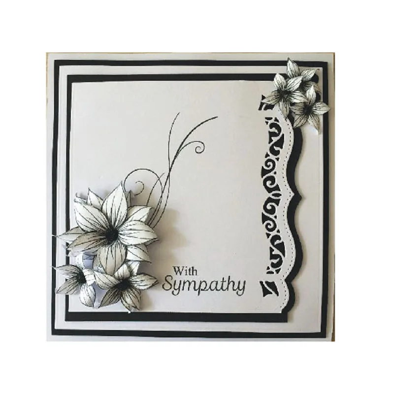 

Flower Cutting Dies Greeting Cards Scrapbooking Die 3D Stamp DIY Scrapbooking Card Photo Decoration Supplies lacework