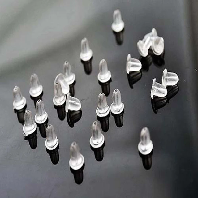 300pcs Disc Shaped Earring Back Stoppers for Earrings Jewelry Soft