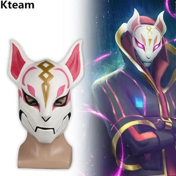 

Top Grade Game Drift Mask Fox kitsune Animal Full Head Mask Adult Unisex Masquerade Helmet Props Party Halloween Fancy Dress Toy