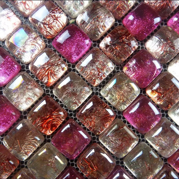 Red Pink Sea Pearl Bead Crystal Gl Mosaic Tiles For Bathroom Home Red Pink Sea Pearl Bead Crystal Gl Mosaic Tiles For Bathroom Home Improvement Kitchen Backsplash Hmgm1058