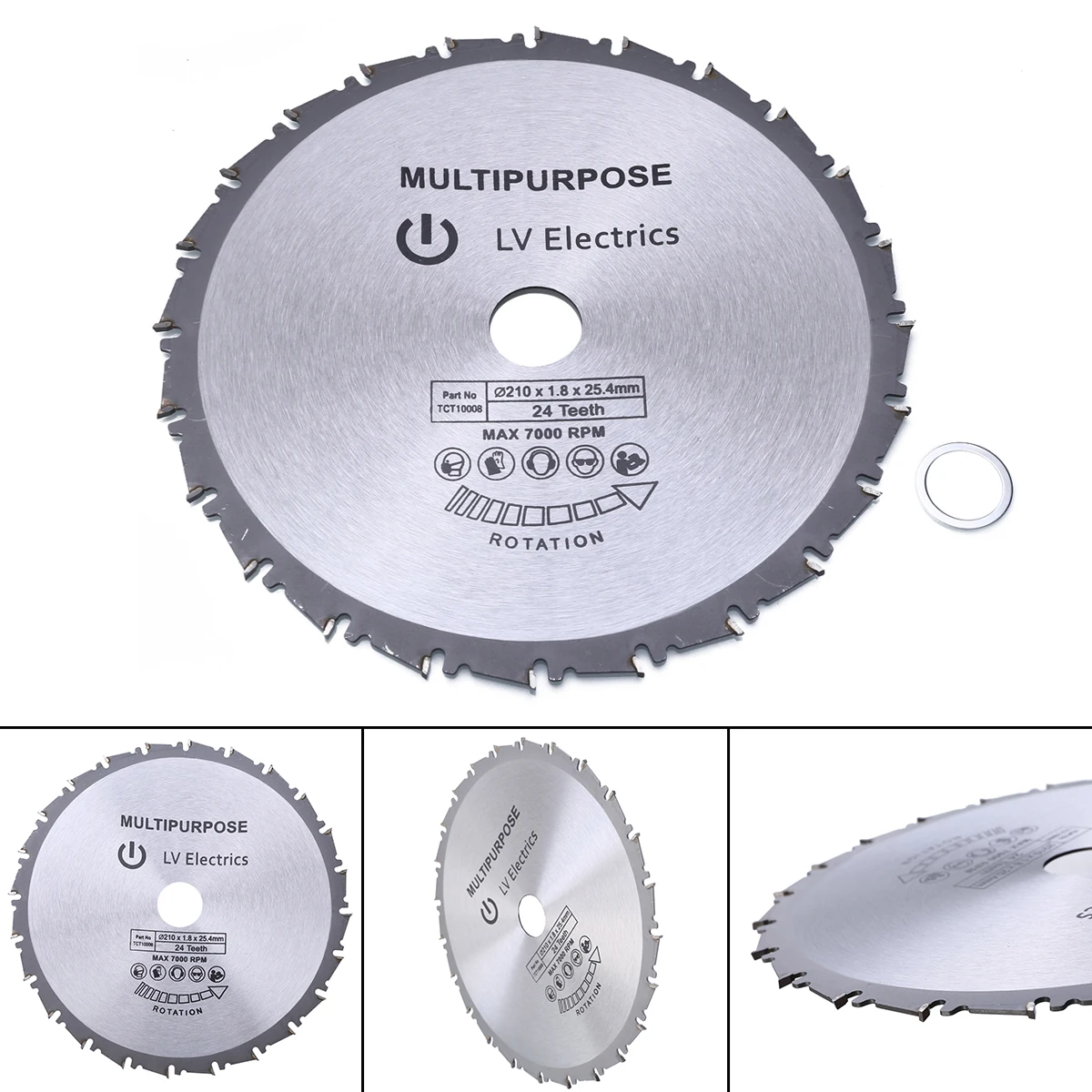 New Arrival 210mm Circular Saw Blade Disc Wood Metal Saw Blade Mayitr For Rage Rage4 RageB 25.4mm Bore Evolution 24T