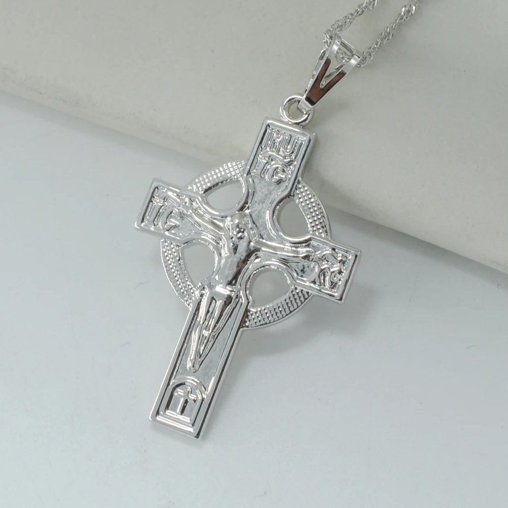 circle cross necklace