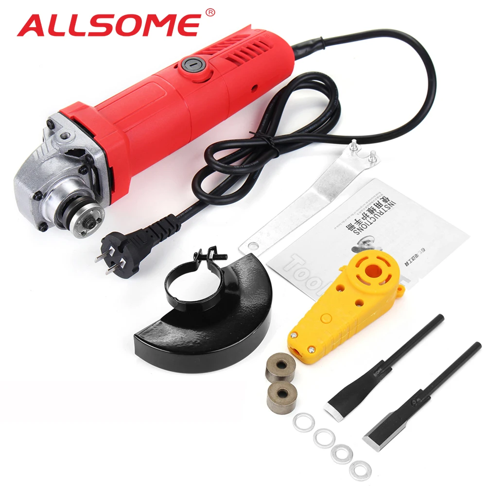 Allsome Wood Carving Chisel Set + 800w 100mm Angle Grinder Polish