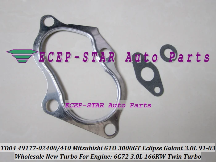 TD04 49177-02400 49177-02410 Turbo Turbocharger For MITSUBISHI GTO 3000GT Eclipse Galant DODGE Stealth 3.0L 1991-03 6G72 V6 166KW