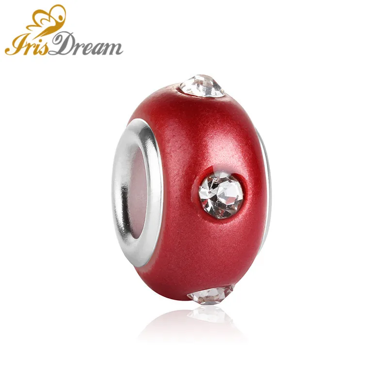 50pcs Crystal Glass Beads Spacer fit Pandora Bracelet Charms Bangle Pendant Necklace for Jewelry Making DIY Curtains Accessories