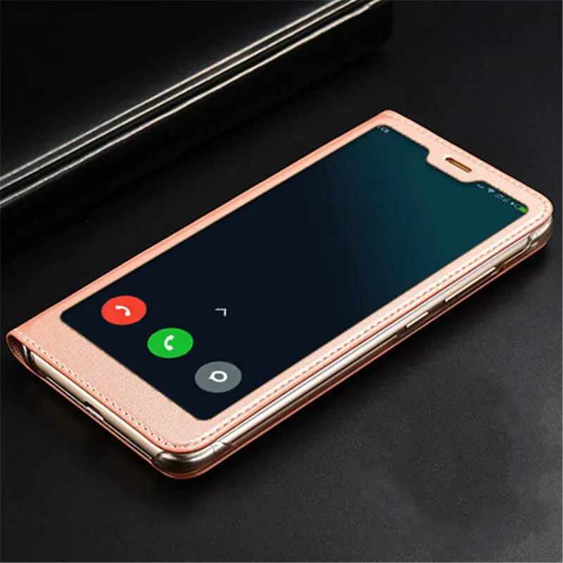 Newest for Xiaomi Redmi Note 6 Pro Case Full View Window PU Leather Flip Cover Funda Case for Xiaomi Redmi Note 6 Pro Phone Case03