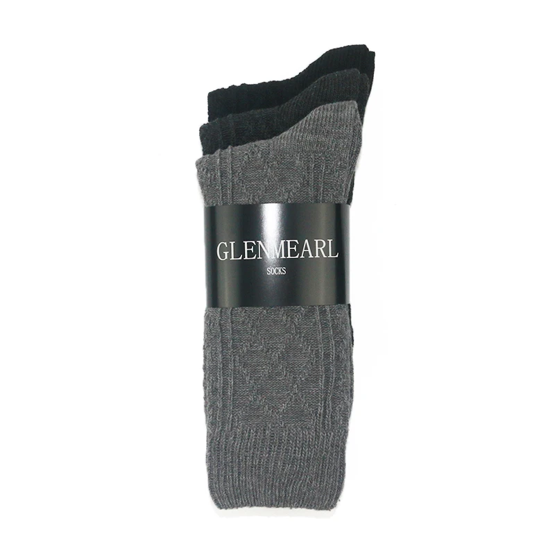 3PK мужские хлопковые носки, качественные фирменные Бизнес осенне-зимние колготки Чулочно-носочные изделия толстый Теплые; больших размеров Размеры облегающее coolmax носки для мужчин - Цвет: Многоцветный