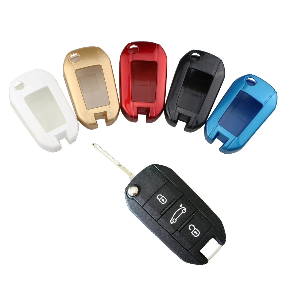 Чехол для автомобильного ключа Carmilla с 3 кнопками чехол брелок Peugeot 208 308 508 3008 5008