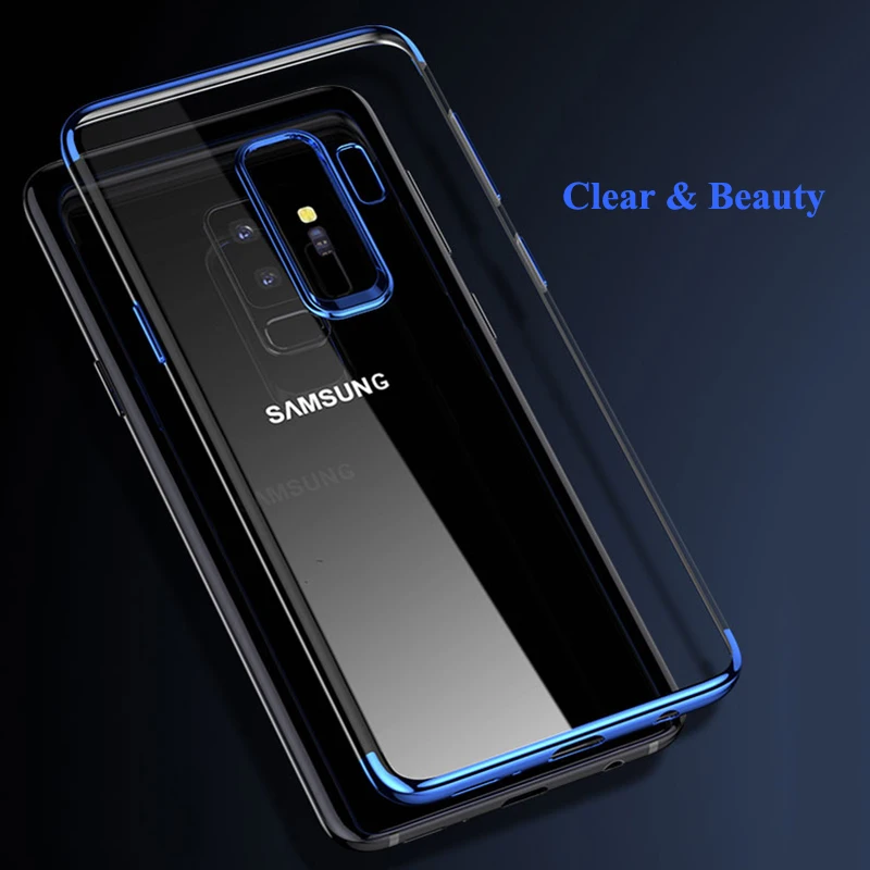 Чехол RZP для Samsung Galaxy S9 роскошный мягкий силиконовый прозрачный чехол с покрытием