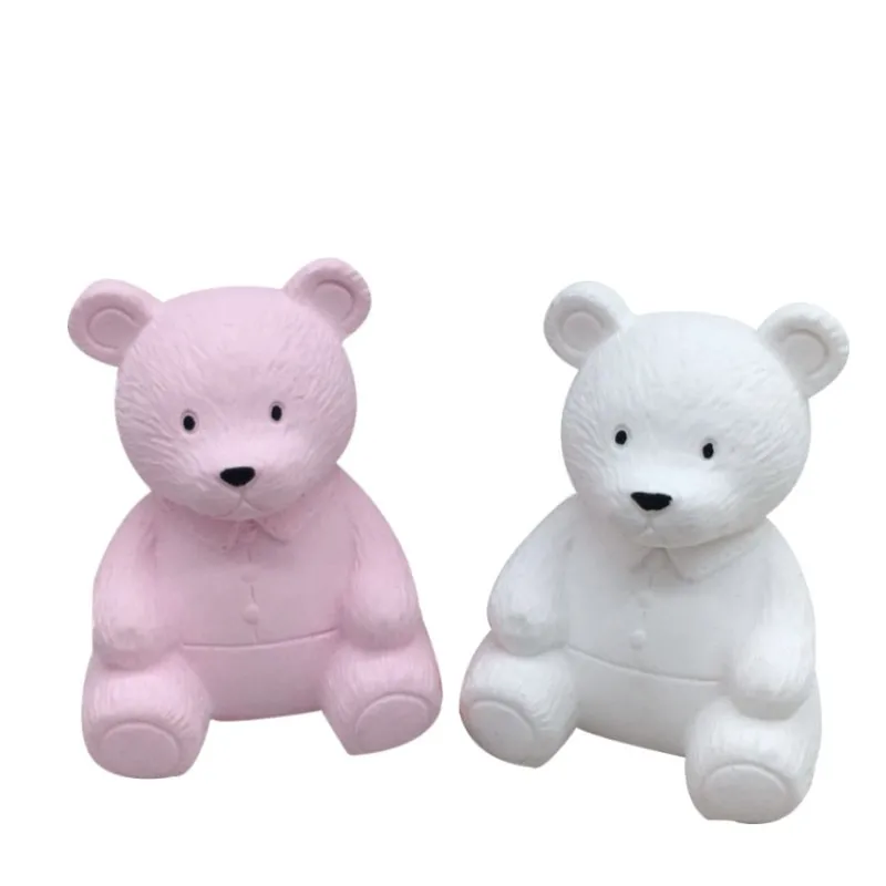 3D Teddy Bear Silicone Mold For Plaster Cartoon Bear Shaped Cake Chocolate decor Baking Tools Scented Candle Mold DIY Craft gift