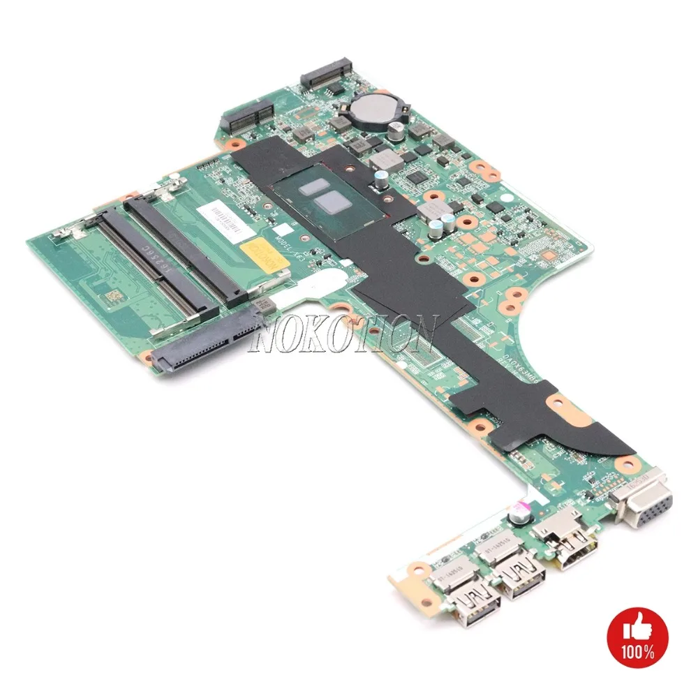 NOKOTION материнская плата для ноутбука hp Probook 450 G3 470 G3 830930-601 830930-001 830930-501 DA0X63MB6H1 SR2EU I3-6100U основная плата