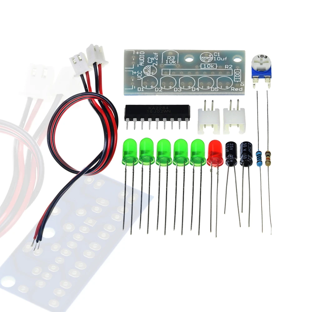 LM3915 10 светодиодный звуковой анализатор спектра, индикатор уровня, набор, сделай сам, Электронная пайка, практический набор