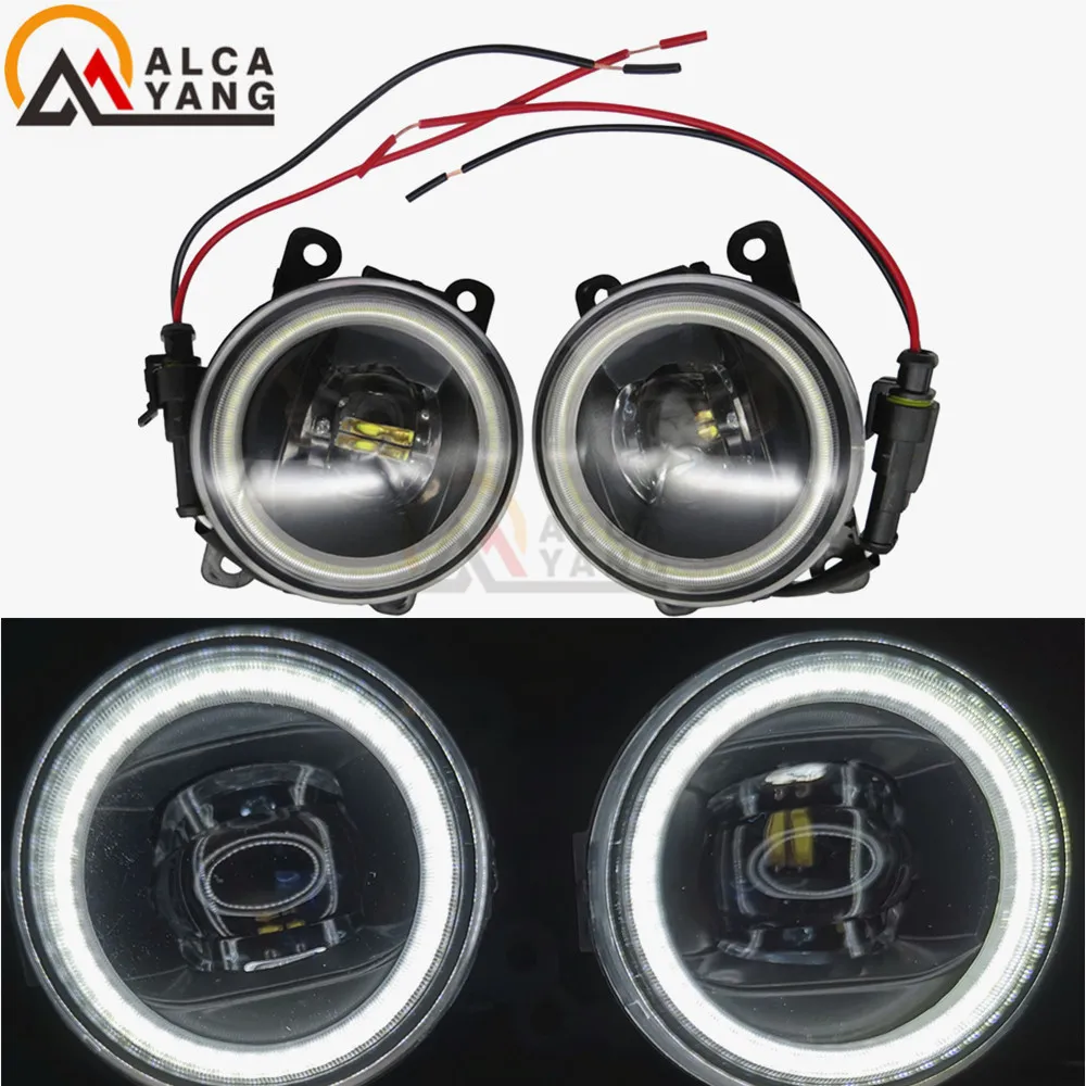 

2x NEW Angel Eyes 6710027 Car styling front bumper LED fog Lights high brightness For Porsche Cayenne 955 2002-2015