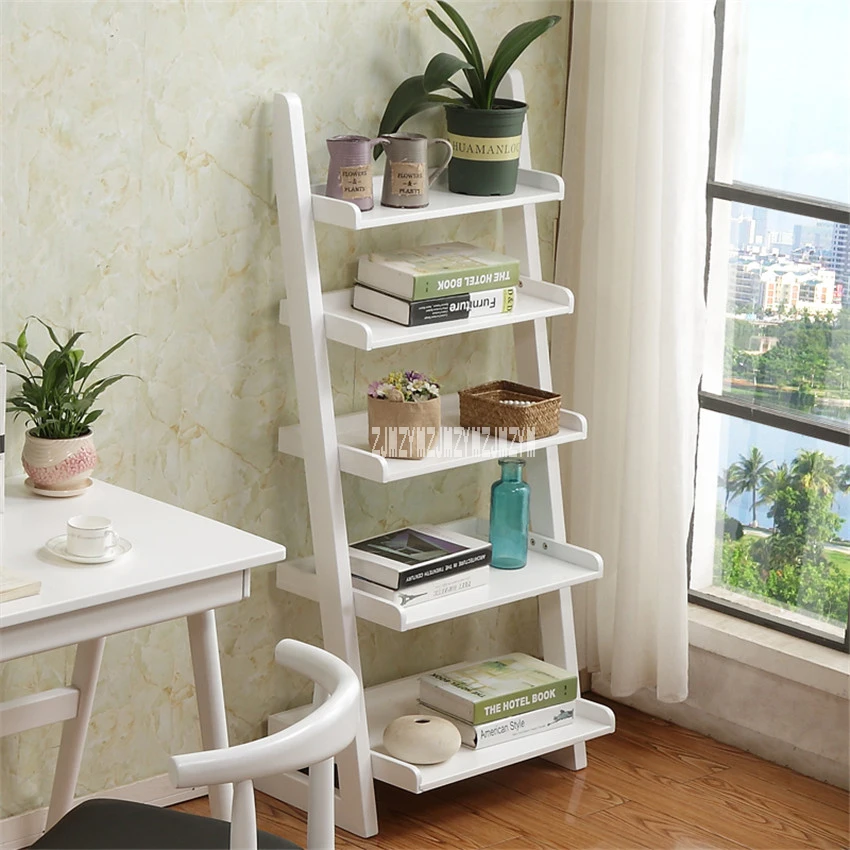 Xm004 5 Layer Wooden Bookshelf Landing Simple Wall Bookshelf