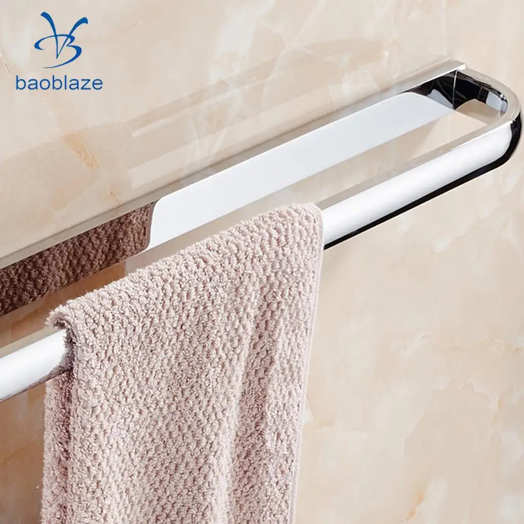 Wall Bathroom Full Copper Toilet Simple Towel Bar Towel Rack 57cm Chrome