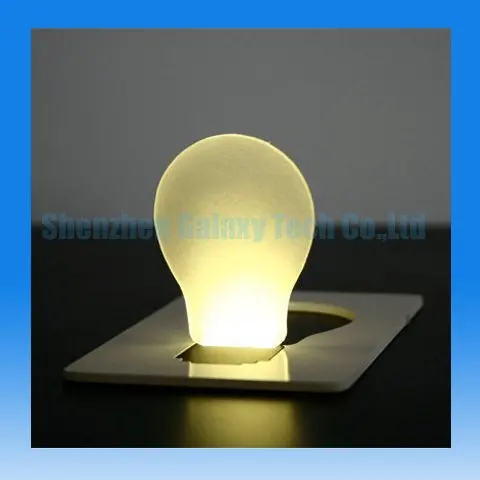 Free Shipping Pocket LED Card Light Wallet Lamp Funny Credit Size Put it in Purse | Лампы и освещение