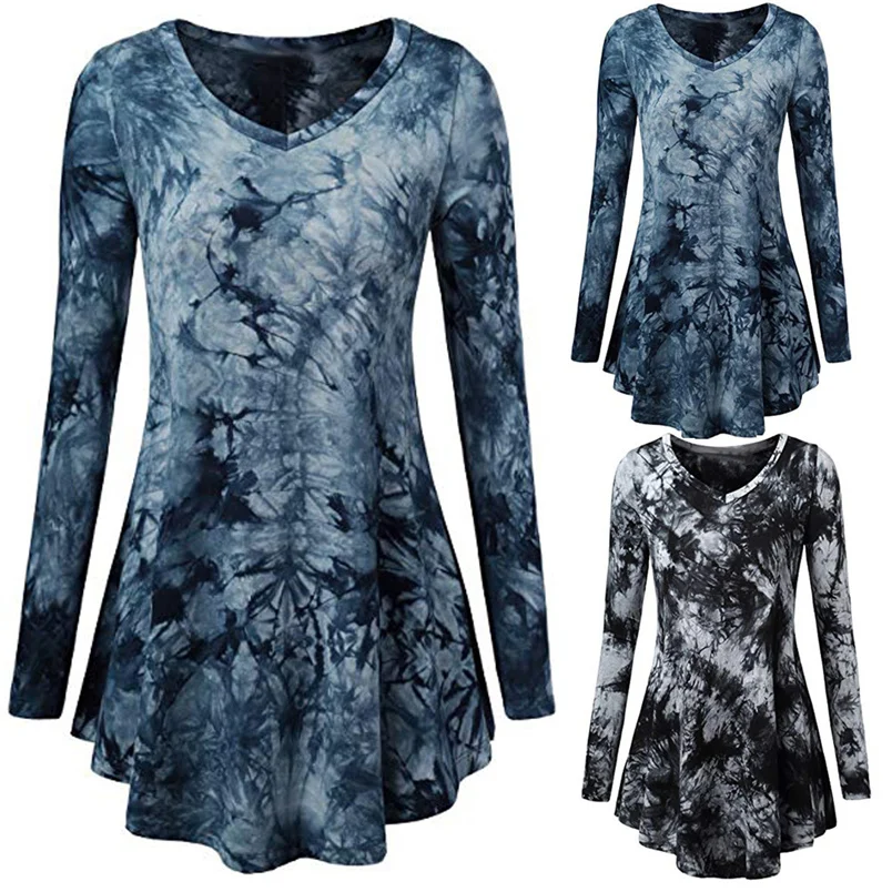 Fashion Women Fall New Scoop Neck Pleated  Long Sleeves Plus Size Blouse Top Tunic Casual Shirt Wholesale And Freeship #L17 (2)
