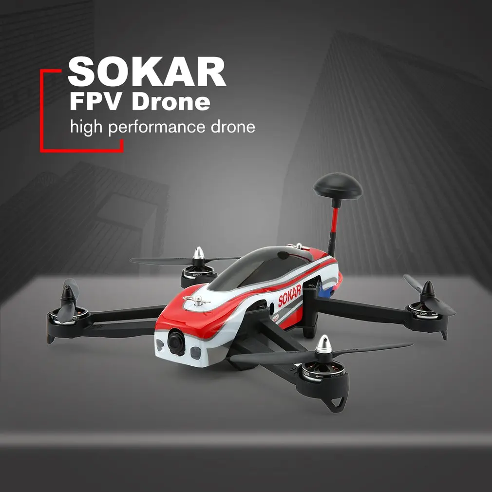 

SKYRC SOKAR Drone Four Axis Drone 280 RTF with FPV Camera Video Monitor & Romote Controller Built in 8000mAh Lipo-Battery