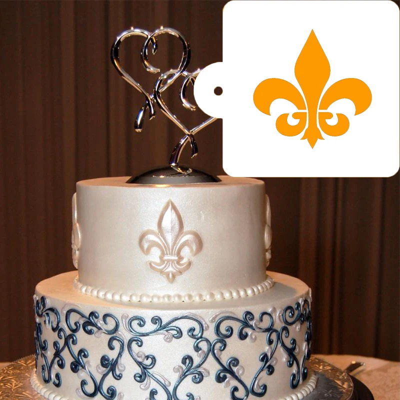 1PC Square Splash Template Cake Design Classic Fondant