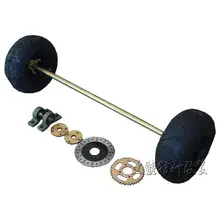 DIY четыре колеса картинг детская коляска ATV UTV тормозные диски звездочки 100 см задняя ось с 6 дюймов шины для колес