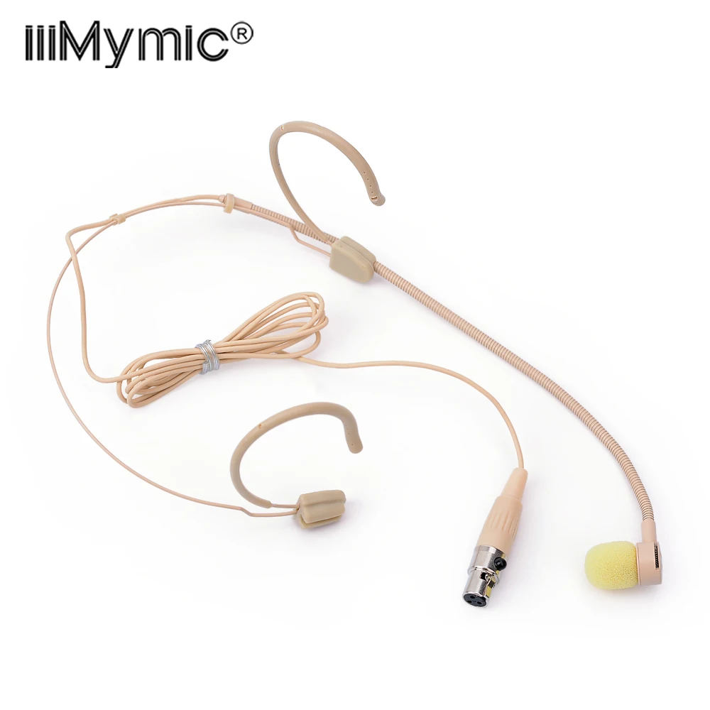 

Perfect for Singing Concert !! PRO Headset Microphone Mini 3 Pin 3-Pin 3Pin XLR Cardioid Condenser Mic for AKG Wireless Bodypack
